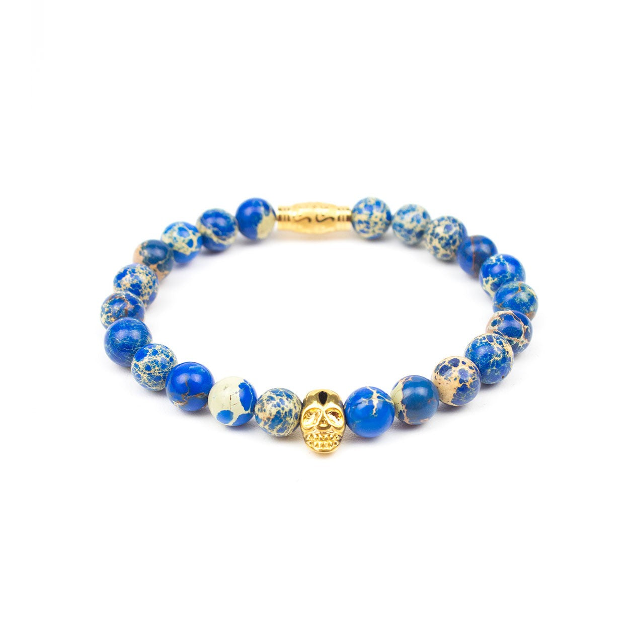 Perla 8 mm oceaanblauw goud | oceaanblauw